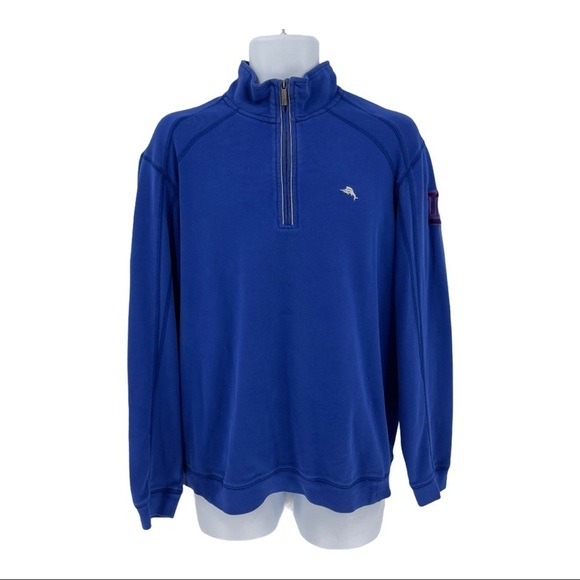 Tommy Bahama 1/4 Zip New York Giants Pullover Sz M - Picture 1 of 12